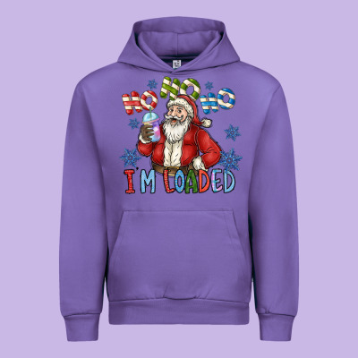 Ho Ho Ho Im Loaded Urban Hoodie Designed By Cowhidedigitalart