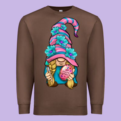Easter Gnome Premium Sweatshirt Designed By Bundleandbundleshop