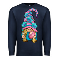 Navy Easter Gnome Premium Sweatshirt - BundleAndBundleShop