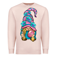 Pale Pink Easter Gnome Premium Sweatshirt - BundleAndBundleShop