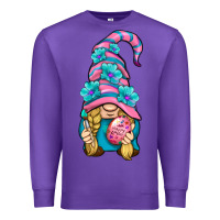 Purple Easter Gnome Premium Sweatshirt - BundleAndBundleShop