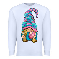 White Easter Gnome Premium Sweatshirt - BundleAndBundleShop