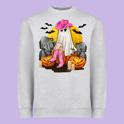 Halloween Cowgirl Costumes Heavyweight Sweatshirt Designed By Texasbilliewilder