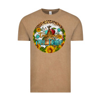 Vintage Coffee teaching my tribe round earring Vintage Tee - BundleAndBundleShop