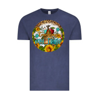 Vintage Denim teaching my tribe round earring Vintage Tee - BundleAndBundleShop