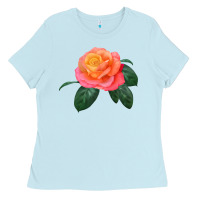 Baby Blue chicago peace rose Ladies Tee - LillyAllenDesigns