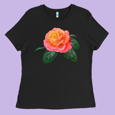 Chicago Peace Rose Ladies Tee Designed By Lillyallendesigns