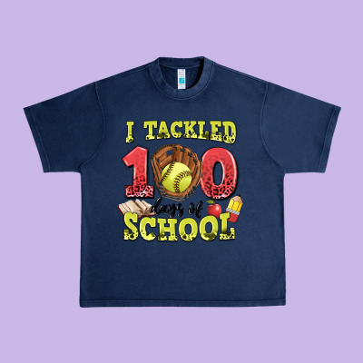 I Tackled Days Of School Softball Urban Heavy Tee Designed By Lillyallendesigns