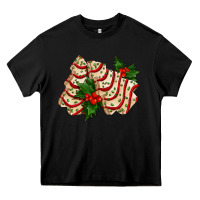 Black white christmas tree cake ado Heavy Core Tee - AdoDesignShop