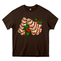 White Christmas Tree Cake Ado Heavy Core Tee | Teevron
