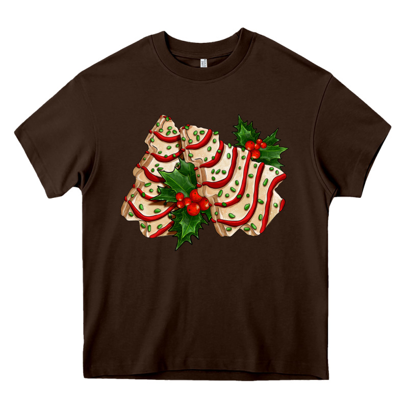 White Christmas Tree Cake Ado Heavy Core Tee by AdoDesignShop | Teevron