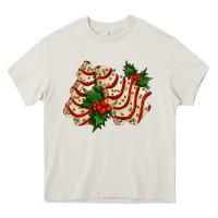 Cream white christmas tree cake ado Heavy Core Tee - AdoDesignShop