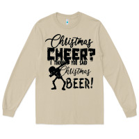 Mushroom Christmas Cheer I Thought You Said Christmas Beer Long Sleeve Tee - Bettercallsaul