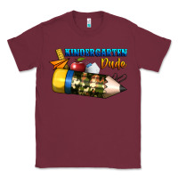 Burgundy kindergarten dude Classic Tee - BundleAndBundleShop