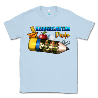 Dusty Blue kindergarten dude Classic Tee - BundleAndBundleShop