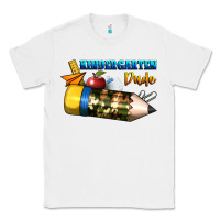 White kindergarten dude Classic Tee - BundleAndBundleShop