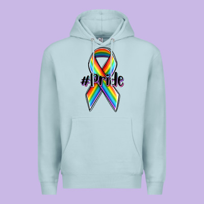 Pride Lgbtq Awareness Ribbon Premium Hoodie Designed By Oliviacreatesart