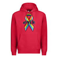 Cardinal pride lgbtq awareness ribbon Premium Hoodie - OliviaCreatesArt