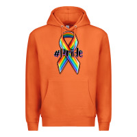 Carrot pride lgbtq awareness ribbon Premium Hoodie - OliviaCreatesArt
