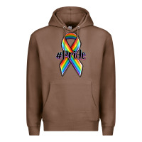 Chestnut pride lgbtq awareness ribbon Premium Hoodie - OliviaCreatesArt