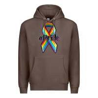 Coffee pride lgbtq awareness ribbon Premium Hoodie - OliviaCreatesArt