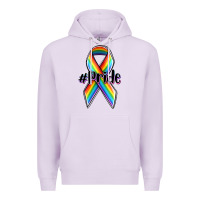 Lilac pride lgbtq awareness ribbon Premium Hoodie - OliviaCreatesArt