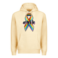 Pina Colada pride lgbtq awareness ribbon Premium Hoodie - OliviaCreatesArt