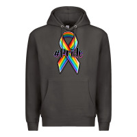 Smoke pride lgbtq awareness ribbon Premium Hoodie - OliviaCreatesArt