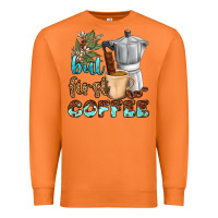 Carrot coffee cups but first coffee bbs Premium Sweatshirt - BundleAndBundleShop