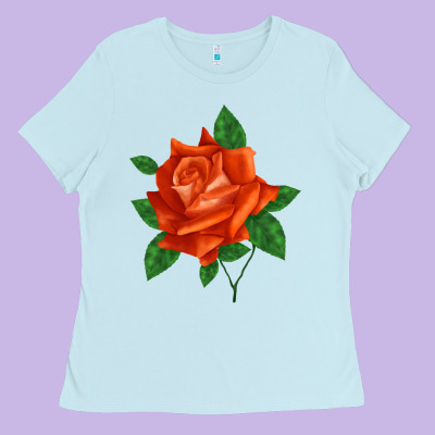 Tropicana Rose Ladies Tee Designed By Lillyallendesigns