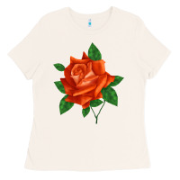 Bone tropicana rose Ladies Tee - LillyAllenDesigns