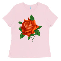 Bubblegum Pink tropicana rose Ladies Tee - LillyAllenDesigns