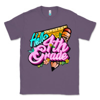Lavender hello 4th grade Classic Tee - JahusDesignShop