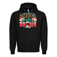 Black Mama needs a drink mothers day Zipper Hoodie - CowGirlArtShop