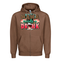 Chestnut Mama needs a drink mothers day Zipper Hoodie - CowGirlArtShop
