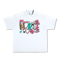 White nurse Urban Heavy Tee - LillyAllenDesigns