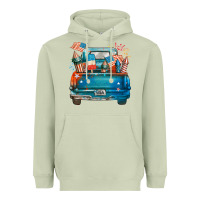 Matcha Customize USA truck Heavyweight Hoodie - FaDigitalArtStudio