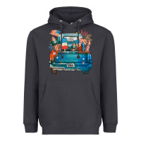 Smoke Customize USA truck Heavyweight Hoodie - FaDigitalArtStudio