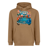 Toasted Coconut Customize USA truck Heavyweight Hoodie - FaDigitalArtStudio