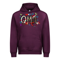 Mauve Wine christmas nurse qma Urban Hoodie - CowhideDigitalArt