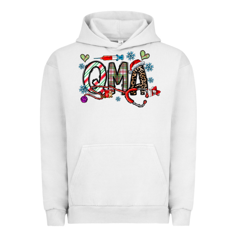 Christmas Nurse Qma Urban Hoodie by CowhideDigitalArt | Teevron