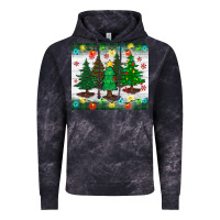 Cloud Black christmas trees tumbler Vintage Hoodie - BundleAndBundleShop