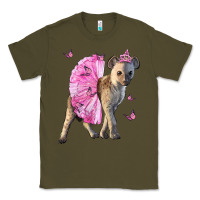 Army Green Baby Hyena With Tutu Classic Tee - LillyAllenDesigns