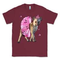 Burgundy Baby Hyena With Tutu Classic Tee - LillyAllenDesigns
