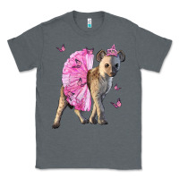 Charcoal Heather Baby Hyena With Tutu Classic Tee - LillyAllenDesigns