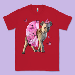 Baby Hyena With Tutu Classic Tee Designed By Lillyallendesigns