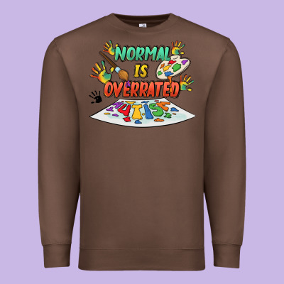 Normal Is Overrated Premium Sweatshirt Designed By Fadigitalartstudio