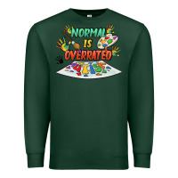 Sports Green Normal Is Overrated Premium Sweatshirt - FaDigitalArtStudio