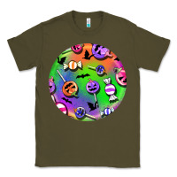 Army Green halloween round earrings 4 Classic Tee - BundleAndBundleShop