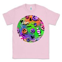 Bubblegum Pink halloween round earrings 4 Classic Tee - BundleAndBundleShop